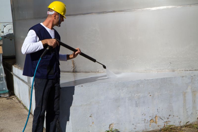 Power Washing Equipment in Use